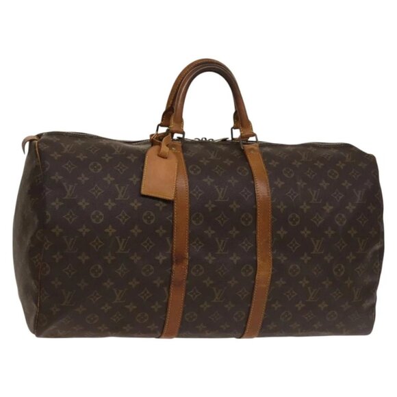 LOUIS VUITTON Monogram Keepall 55 Boston Bag M41424 LV Auth 136505 - Picture 1 of 16